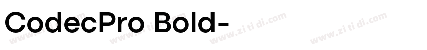 CodecPro Bold字体转换 CodecPro Bold字体转换